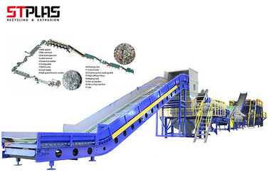 500-5000kg / H Thiết bị tái chế vật nuôi Chất thải PET phế liệu tái chế nhựa nhà máy