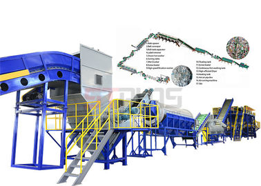 Chất liệu nhựa dẻo 304 304 Dây chuyền giặt vật nuôi bằng nhựa, Máy tái chế chai Pet