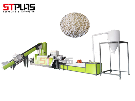 500kg/H Plastic Recycling Pellet Machine 2 Feeders