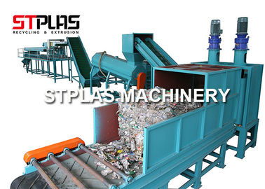 Plastic Bottle Crushing Washing Line for Waste PET Bottles Siemens Motor 2000kg/h