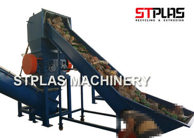 PET HDPE Plastic Bottle Grinding Machine , Waste Plastic Crusher Energy Saving