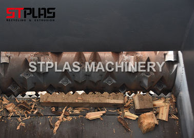 Máy hủy tài liệu Chipper gỗ công nghiệp Trục đơn để nghiền gỗ thải
