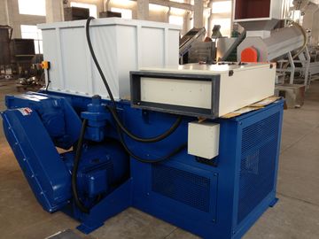 Single Shaft Plastic Shredder Machine For Big Solid Block Plastic High Torque
