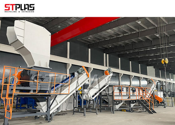 156kw 1000kg/H SUS304 HDPE dây giặt cho thùng/thùng/gà/băng/thùng