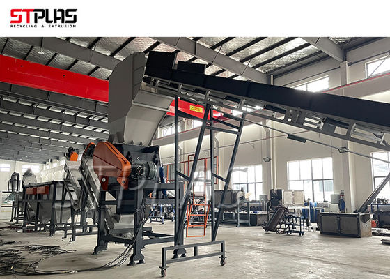 156kw 1000kg/H SUS304 HDPE dây giặt cho thùng/thùng/gà/băng/thùng