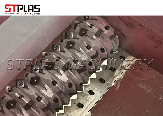 High Capacity Plastic Scrap Machine / Automatic Single Shaft Shredder